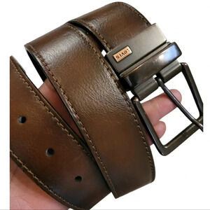LEVI'S Men's size 40 brown leather belt minimalist casual career neutral